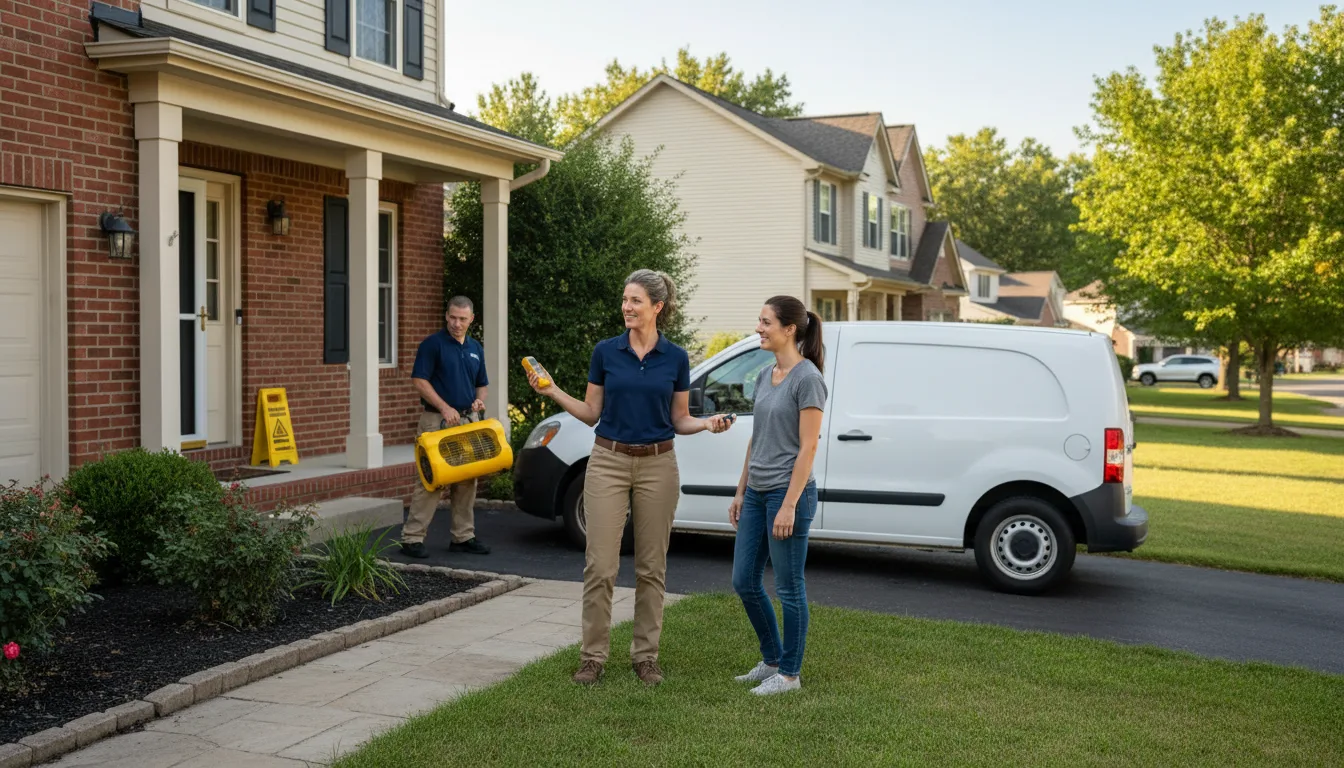 Residential water damage restoration in Farwell, NE